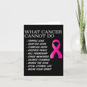 Carte Ce que le cancer ne peut pas faire - _ Sensibilisa