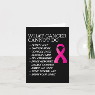 Carte Ce que le cancer ne peut pas faire - Sensibilisati