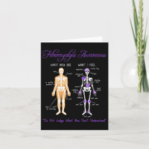 Carte Ce que vous voyez Ce que je ressens Squelette Fibr