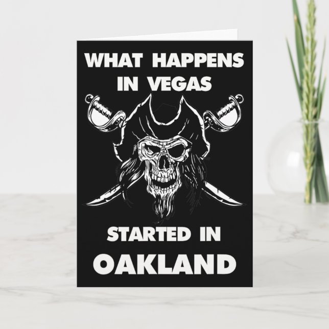Carte Ce qui arrive à Vegas a commencé à Oakland  (Devant)