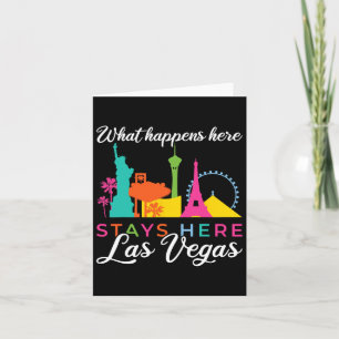Carte Ce qui se passe ici reste à Las Vegas 