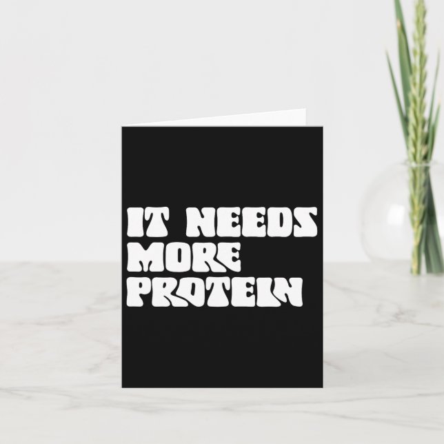 Carte Ce Repas A Besoin De Plus De Protéine Lover Bodybu (Devant)