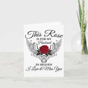 Carte Ce Rose Est Pour Mon Mari Dans Le Ciel J'Aime &amp