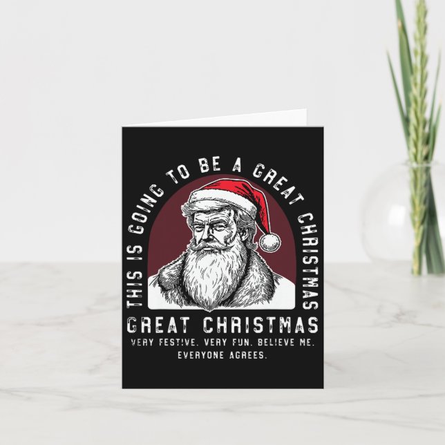 Carte Ce Sera Un Grand Trump De Noël (Devant)