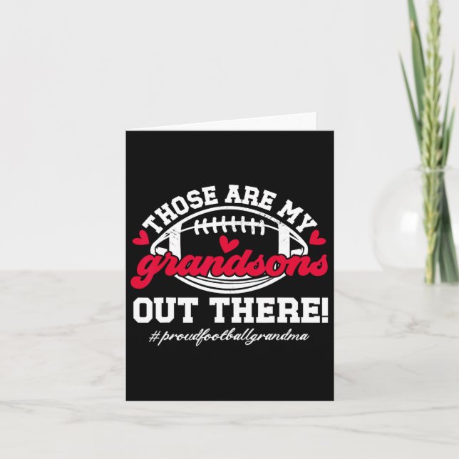 Carte Ce sont mes petits-fils Football Grand-mère d'un f (Devant)