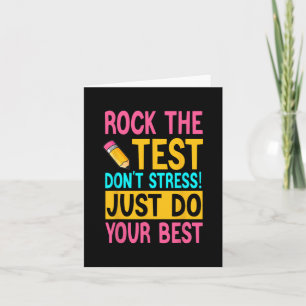 Carte Ce test Rock The Test Day Rock The Test Ne pas St