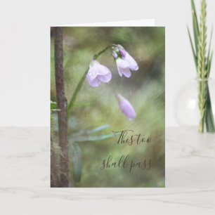 Carte Ce Trop Passe La Fleur De Forêt Rose