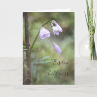 Carte Ce Trop Passe La Fleur De Forêt Rose