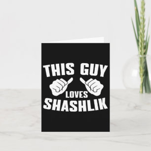 Carte Ce type adore Shashlik - Russe Bbq Outfit Meat