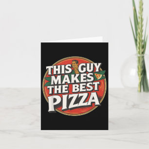 Carte Ce type fait l'amour de la nourriture rétro Zza Ma