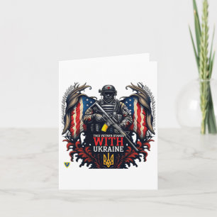 Carte Ce Vétéran Est Avec L'Ukraine Soutien Ukraine V