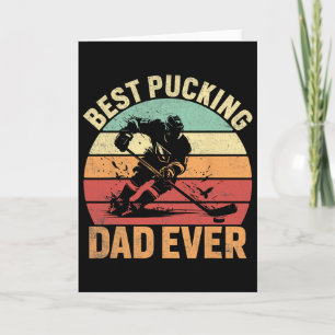 Carte Ceci dit Meilleur Papa de puck de tous les temps -