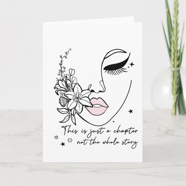 Carte Ceci est juste un chapitre Citation positive  (Devant)
