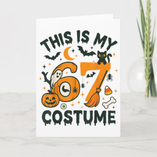 Carte Ceci est mon déguisement d'Halloween 67 Meme disan