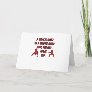 Carte Ceinture blanche Ceinture noire