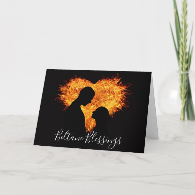 Carte Ceinture de feu du cœur Bénédictions de Beltane Sa (Devant)
