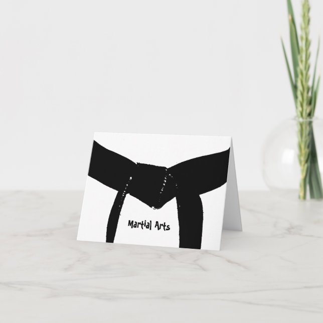 Carte Ceinture noire des arts martiaux (Devant)