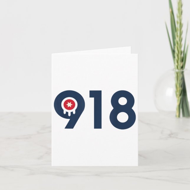 Carte Celebrate The Nine One Eight Tulsa Oklahoma 918 Ar (Devant)