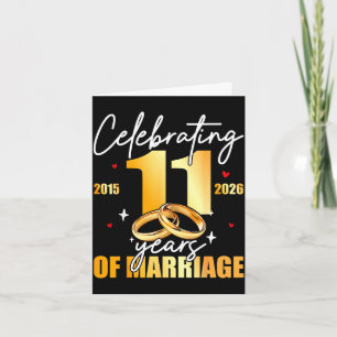 Carte Célébration 2015 11e 11 ans de mariage