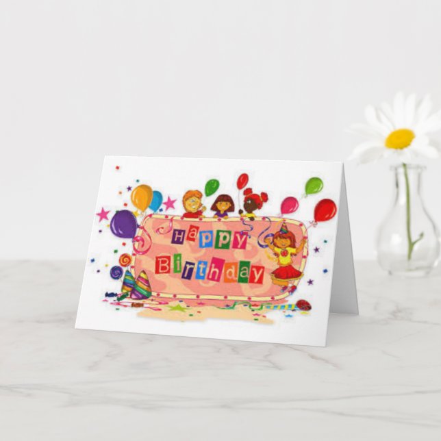 Carte Célébration d'anniversaire  (Petite plante)