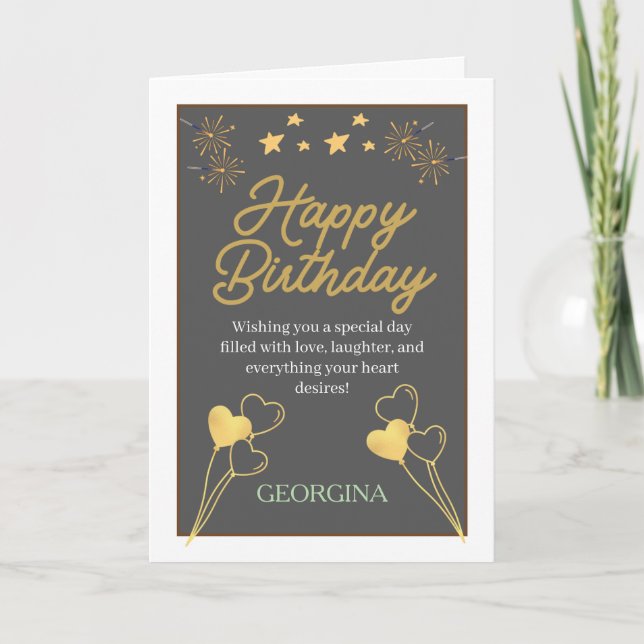 Carte Célébration d'anniversaire (Devant)