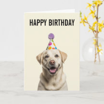Célébration d'anniversaire de Labrador Retriever