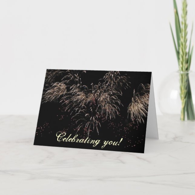 Carte Célébration de feu d'artifice (Devant)