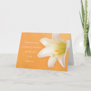 Carte Célébration de la communion de baptême RCIA