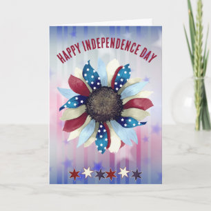 Carte Célébration de la fête de l'indépendance Fleur Ble