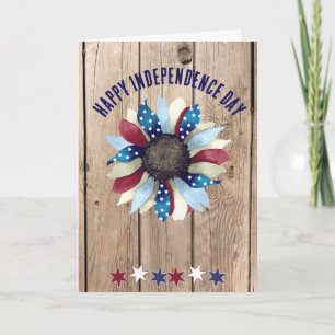 Carte Célébration de la fête de l'indépendance Fleur Ble