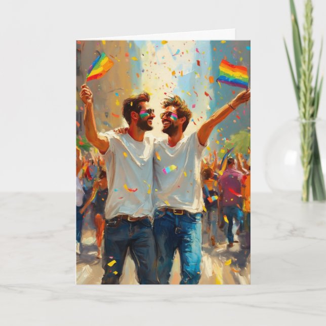 Carte Célébration de la Marche Fière Joyeuse (Devant)
