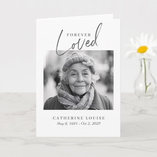 Carte Célébration de la vie funéraire de Forever Loved S (Petite plante)