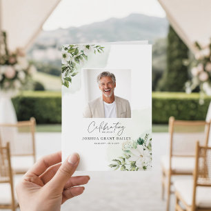 Carte Célébration de la vie Ordre du service funéraire m