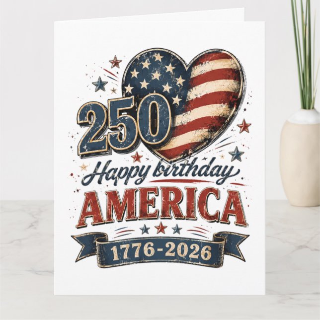 Carte Célébration de l'Amérique 250 (Devant)