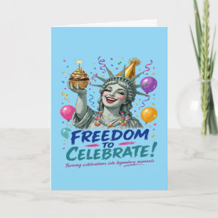Carte Célébration de l'anniversaire de la Statue de la L
