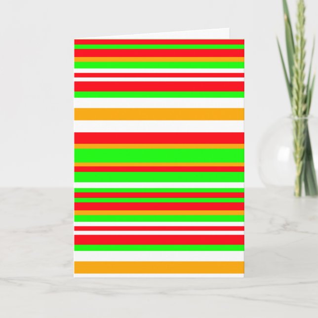 Carte Célébration de rayures à vibrations positives simp (Devant)