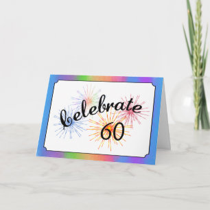 Carte Célébration du 60e anniversaire