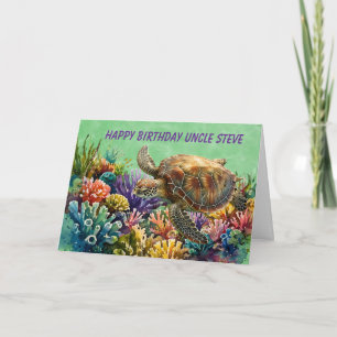 Carte Célébration Océanique – Tortue Marine