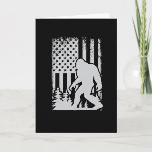 Carte Célébration USA 4 juillet Bigfoot 1776