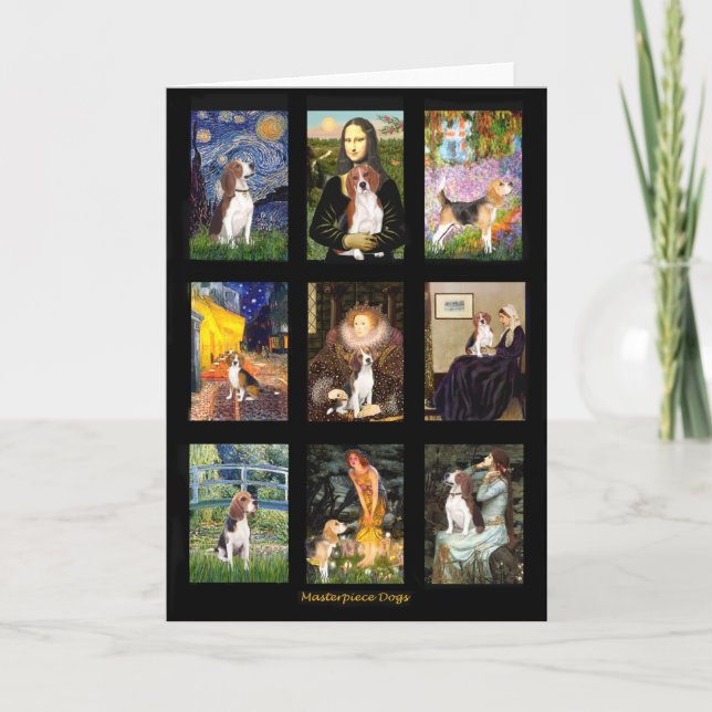 Carte Célèbre Art Beagle Comp 1 (Devant)