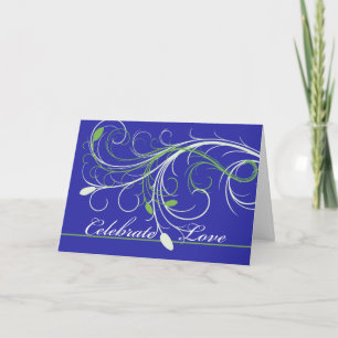 Carte Célébrez l'amour, Vœux d'anniversaire, Élégant