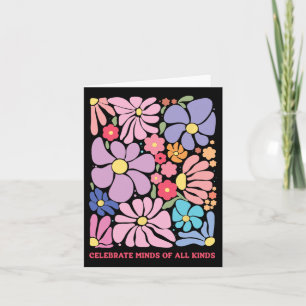 Carte Célébrez Les Esprit De Toutes Sortes Fleurs Neurod
