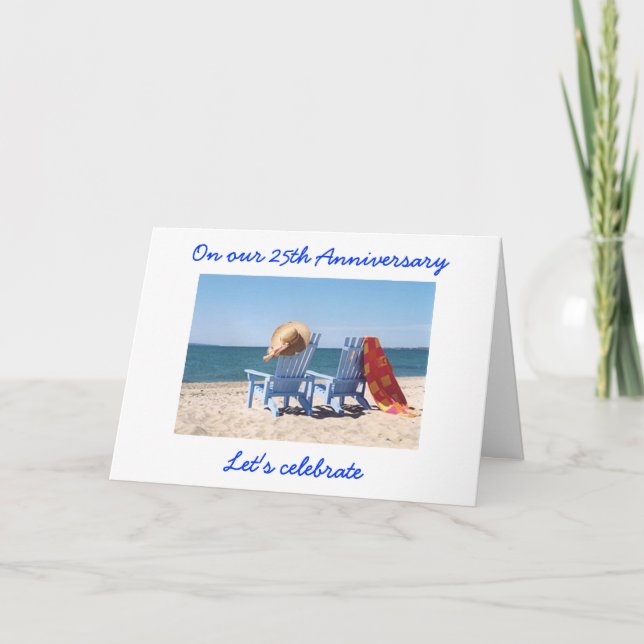Carte CÉLÉBRONS "NOUS" -  25e ANNIVERSAIRE DE MARIAGE (Devant)