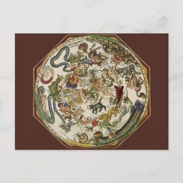 Carte céleste de la Planisphère vintage par Peter  (Devant)