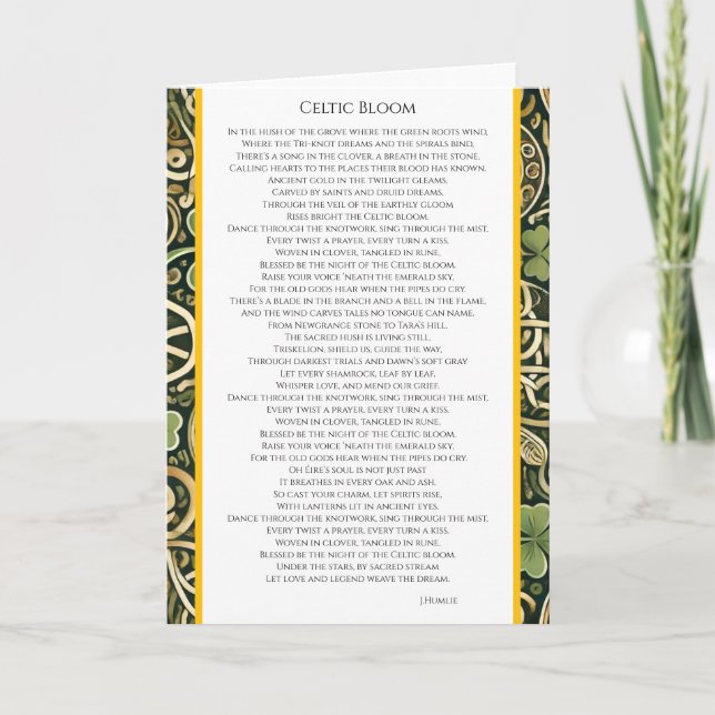 Carte Celtic Bloom (Devant)