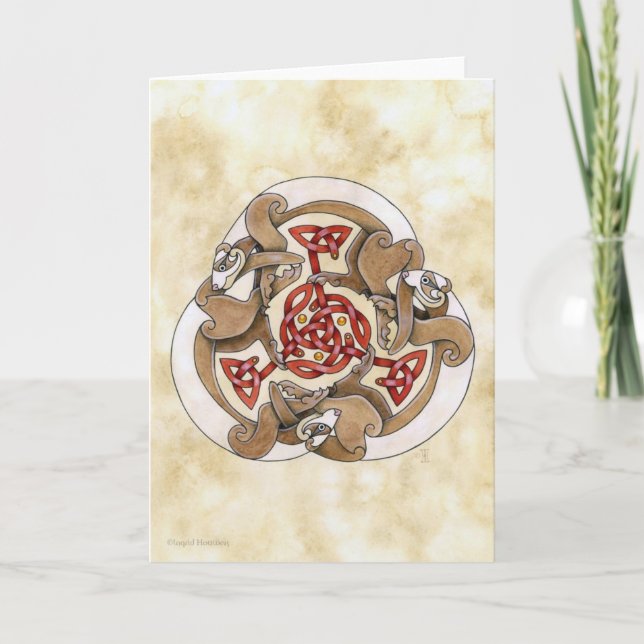 Carte Celtic Ferret Triskel (Devant)
