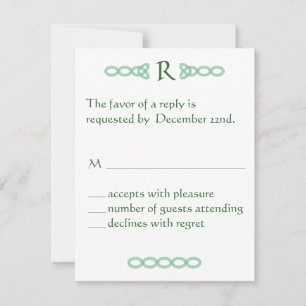 Carte Celtic Green RSVP