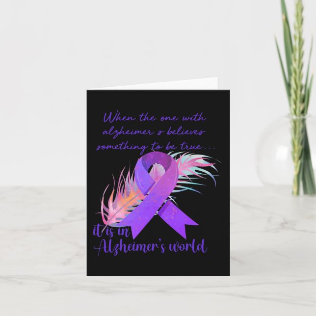 Carte Celui qui a Alzheimer croit qu'il est à Alzheim (Devant)