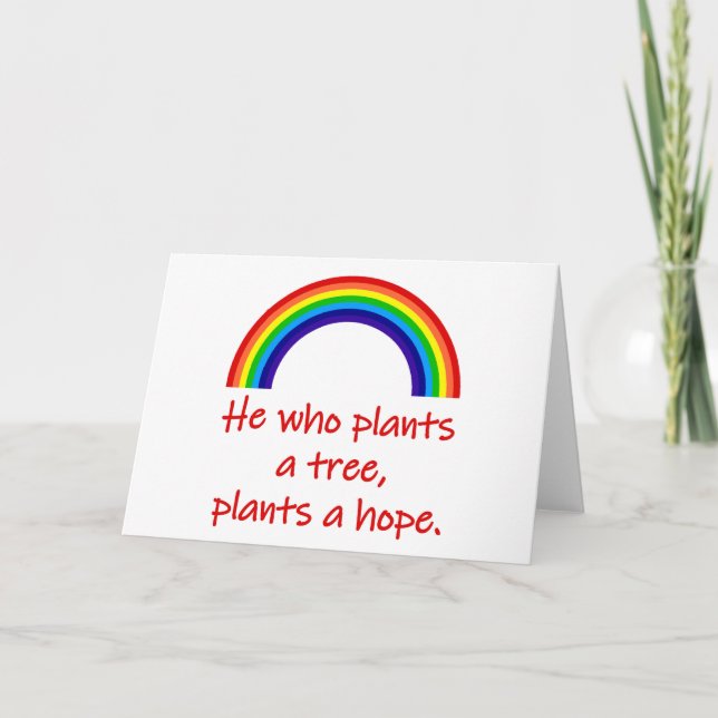 Carte Celui Qui Plante Un Arbre (Devant)