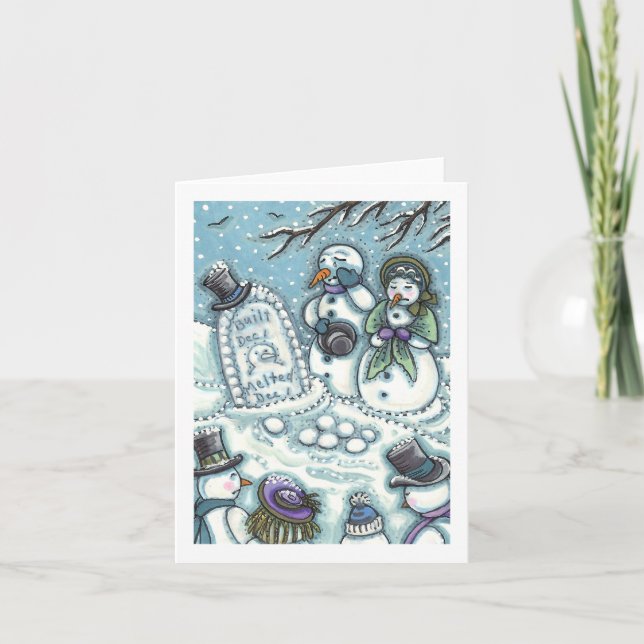 CARTE CEMETIÈRE DE NEIGE, MÉLTÉE AVANT SON TEMPS, VIDE (Devant)